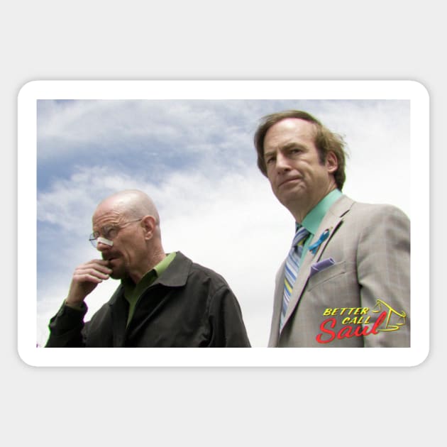 Better Call Saul - Saul Goodman and Walter White Sticker by charm3596